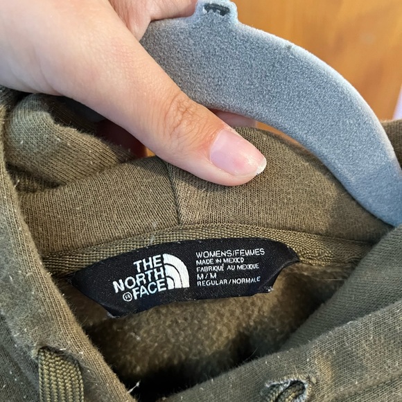 North Face army green hoodie - Picture 2 of 2